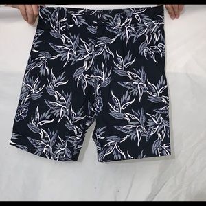 H&M Black and White Floral Shorts